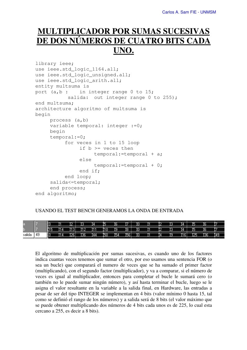 Imágen de pdf MULTIPLICADOR POR SUMAS SUCESIVAS DE DOS NÚMEROS DE CUATRO BITS CADA UNO