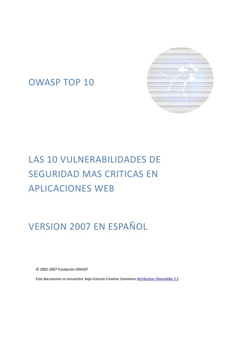 Imágen de pdf LAS 10 VULNERABILIDADES DE SEGURIDAD MAS CRITICAS EN APLICACIONES WEB