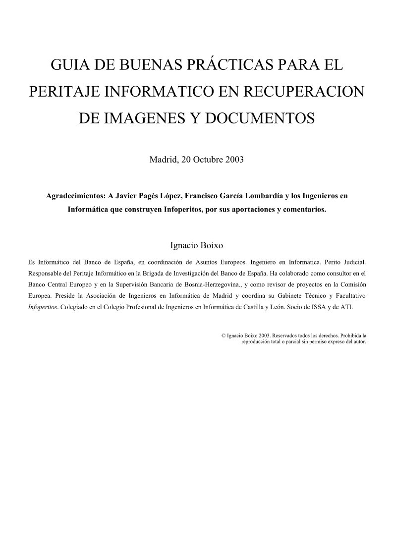 Imágen de pdf BUENAS PRáCTICAS PARA EL PERITAJE INFORMÁTICO EN RECUPERACIÓN DE IMÁGENES Y DOCUMENTOS