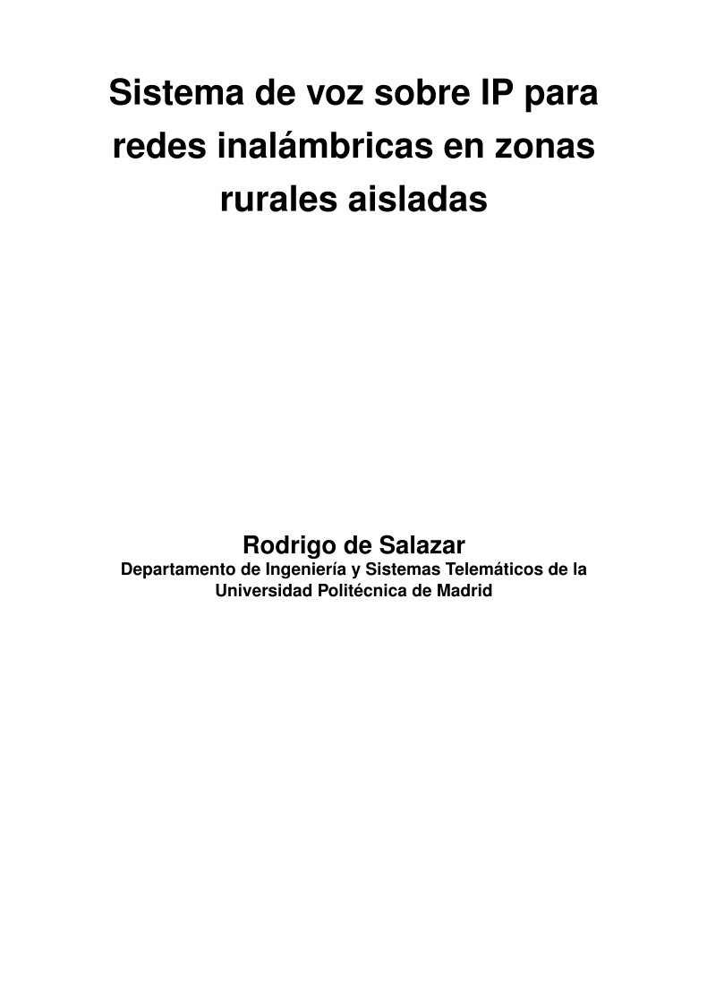 Imágen de pdf Sistema de voz sobre IP para redes inalámbricas en zonas rurales aisladas