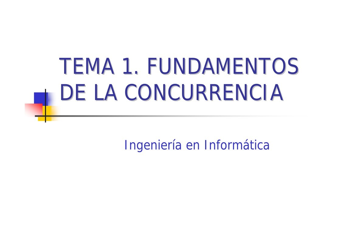 Imágen de pdf Tema 1. Fundamentos de la concurrencia