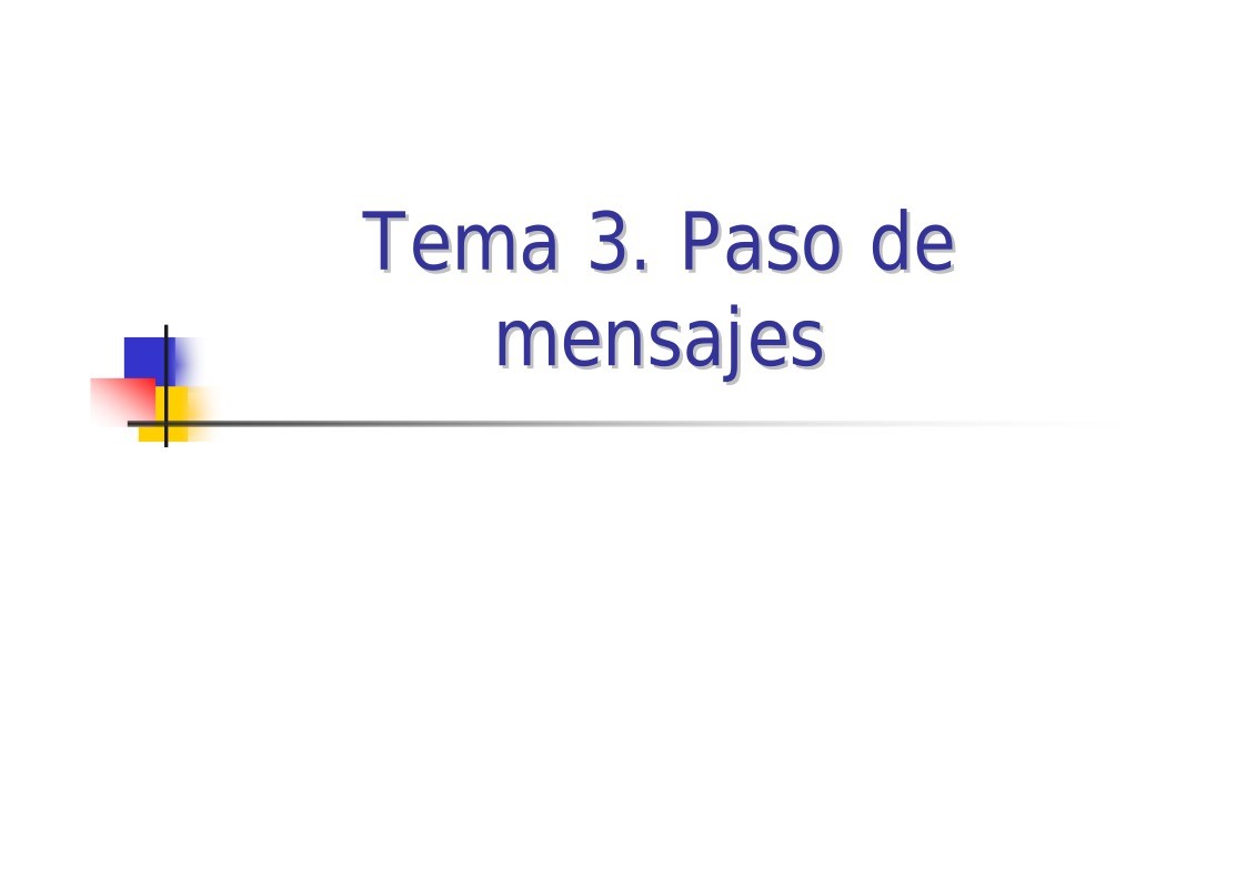 Imágen de pdf Tema3. Paso de Mensajes