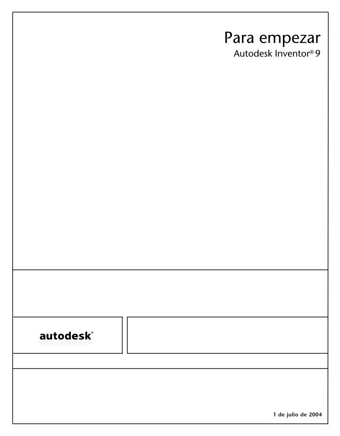 Imágen de pdf Para empezar - Autodesk Inventor 9