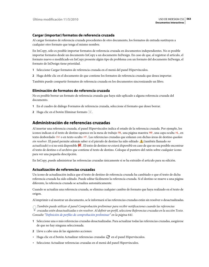 Imágen de pdf Uso de Indesign CS5