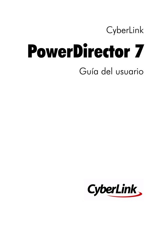 Imágen de pdf PowerDirector 7 Guía del usuario