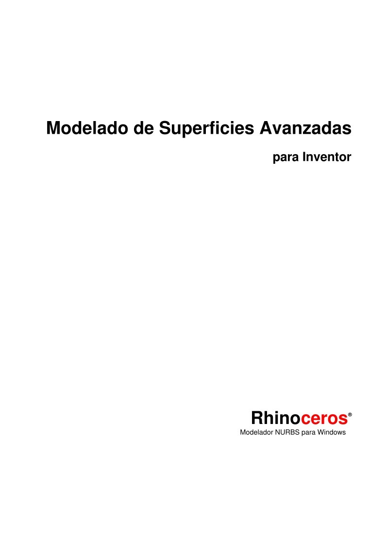 Imágen de pdf Modelado de Superficies Avanzadas para Inventor