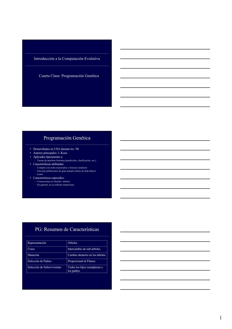 Imágen de pdf Programación Genética - Introducción a la Computación Evolutiva