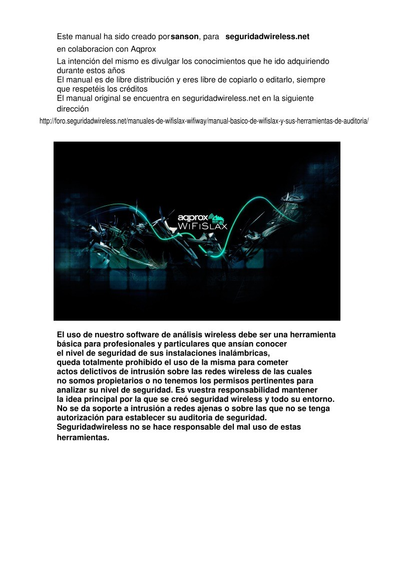 Manual Basico Para Wifi Slax Usb Manual Basico Para Wifi Slax Usb