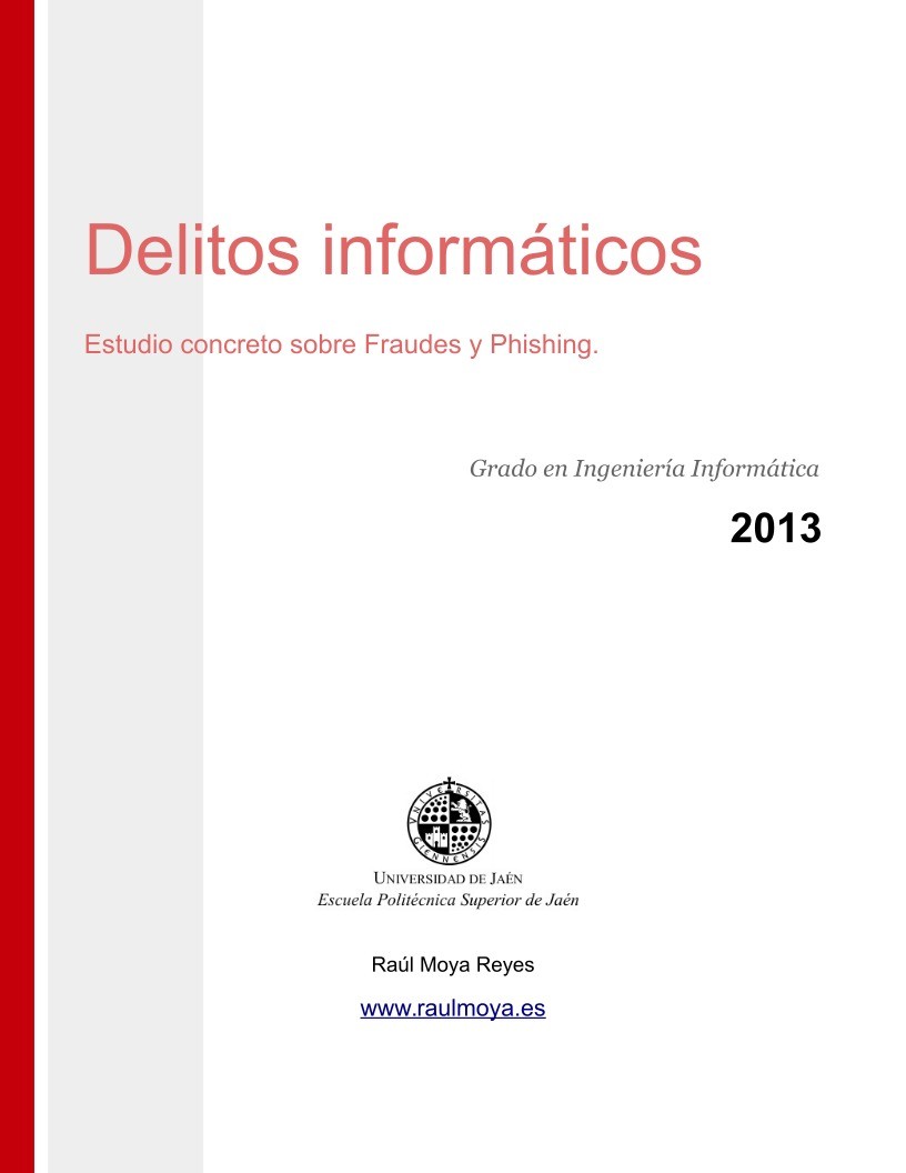 Imágen de pdf Delitos informáticos: Estudio concreto sobre Fraudes y Phishing