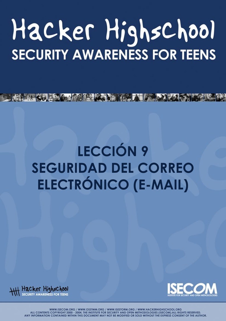 Imágen de pdf Lección 9 - Seguridad del Correo Electrónico