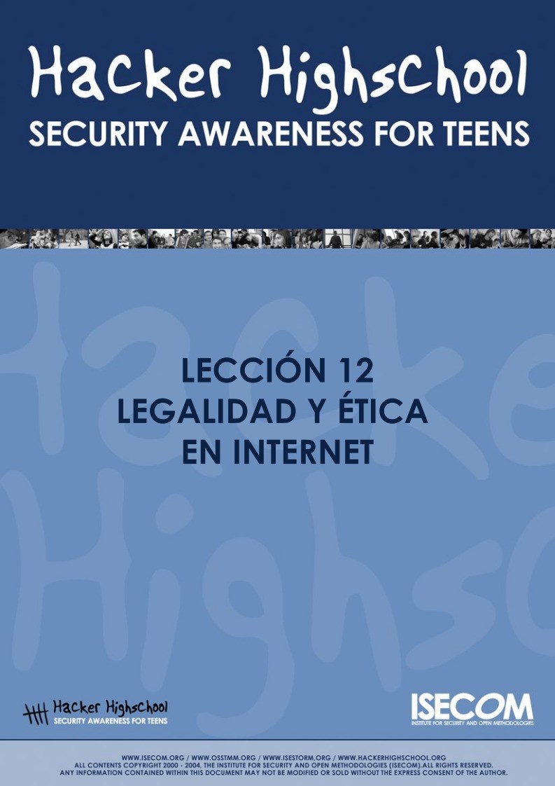 Imágen de pdf Lección 12 - Legalidad y Ética en Internet