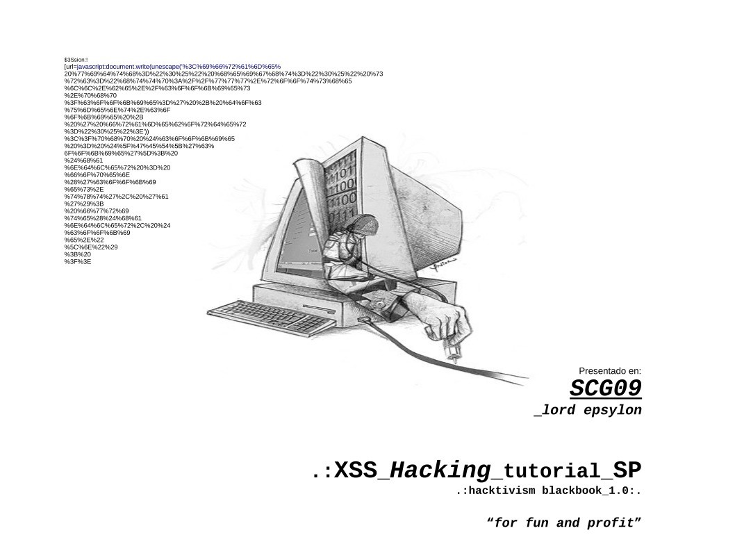 Imágen de pdf XSS for fun and profit SCG09 - spanish