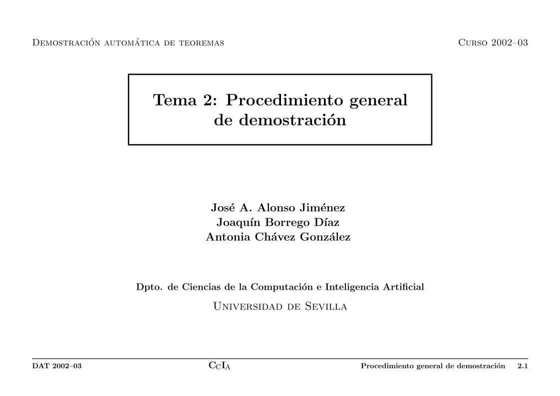 Imágen de pdf Tema 2: Procedimiento general de demostración
