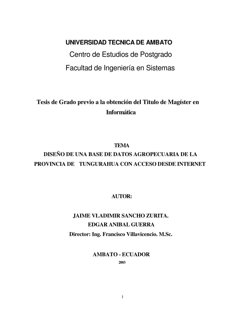 Imágen de pdf DISEÑO DE UNA BASE DE DATOS AGROPECUARIA DE LA PROVINCIA DE TUNGURAHUA CON ACCESO DESDE INTERNET