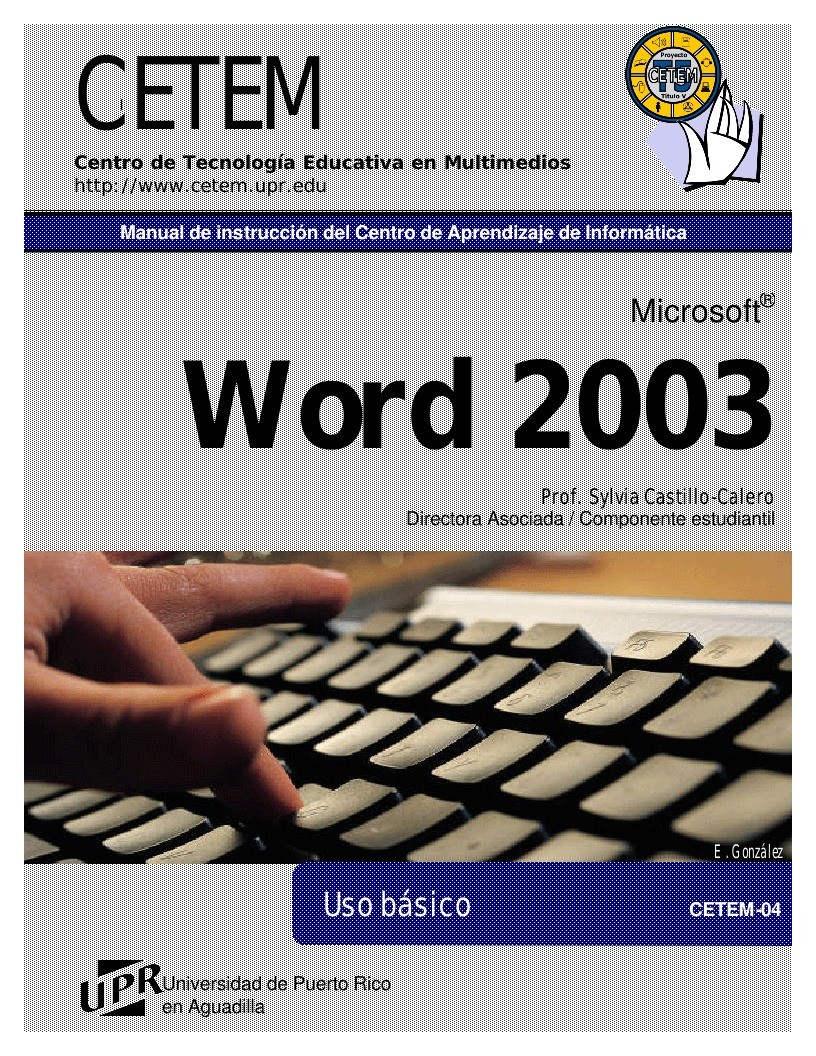Imágen de pdf Word 2003 Uso básico