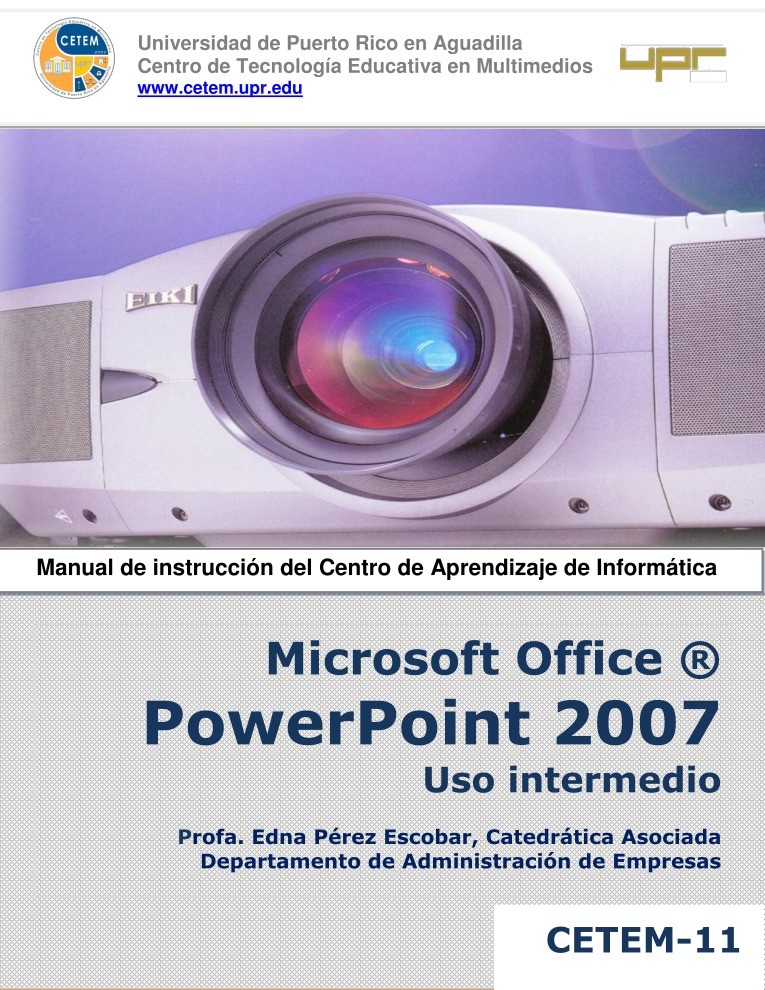 Imágen de pdf Power Point 2007 Uso intermedio