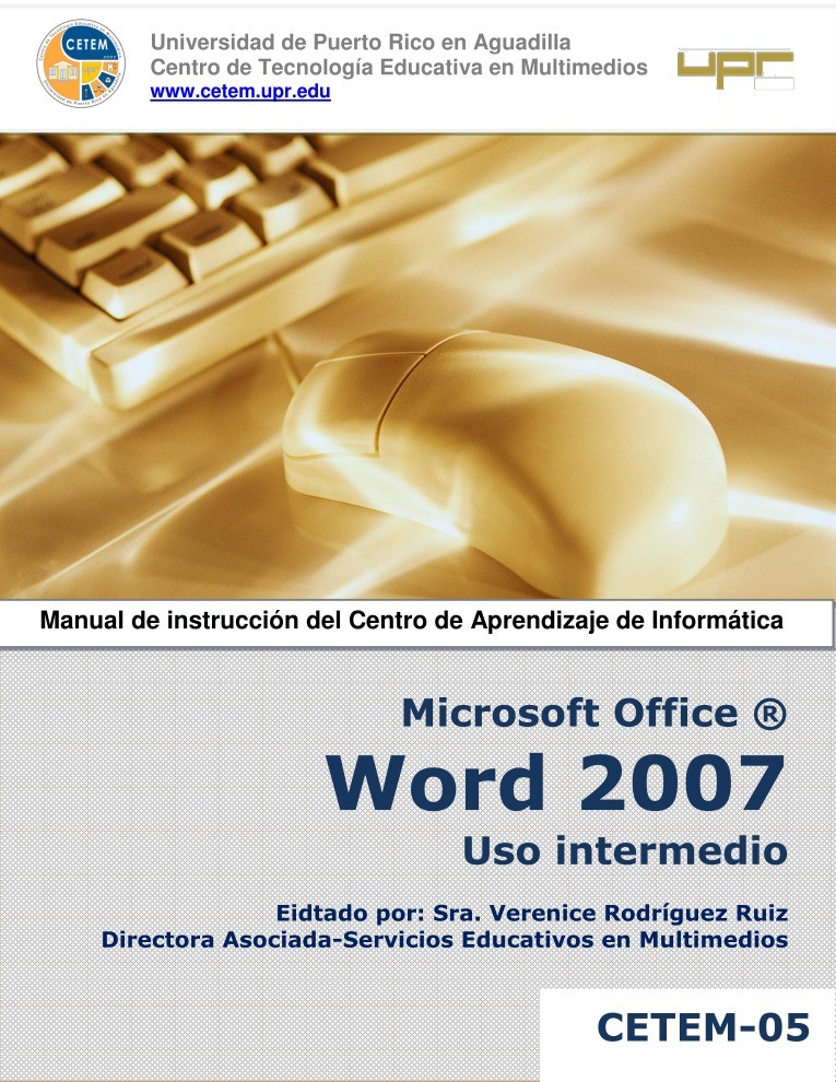 Imágen de pdf Word 2007 Uso intermedio