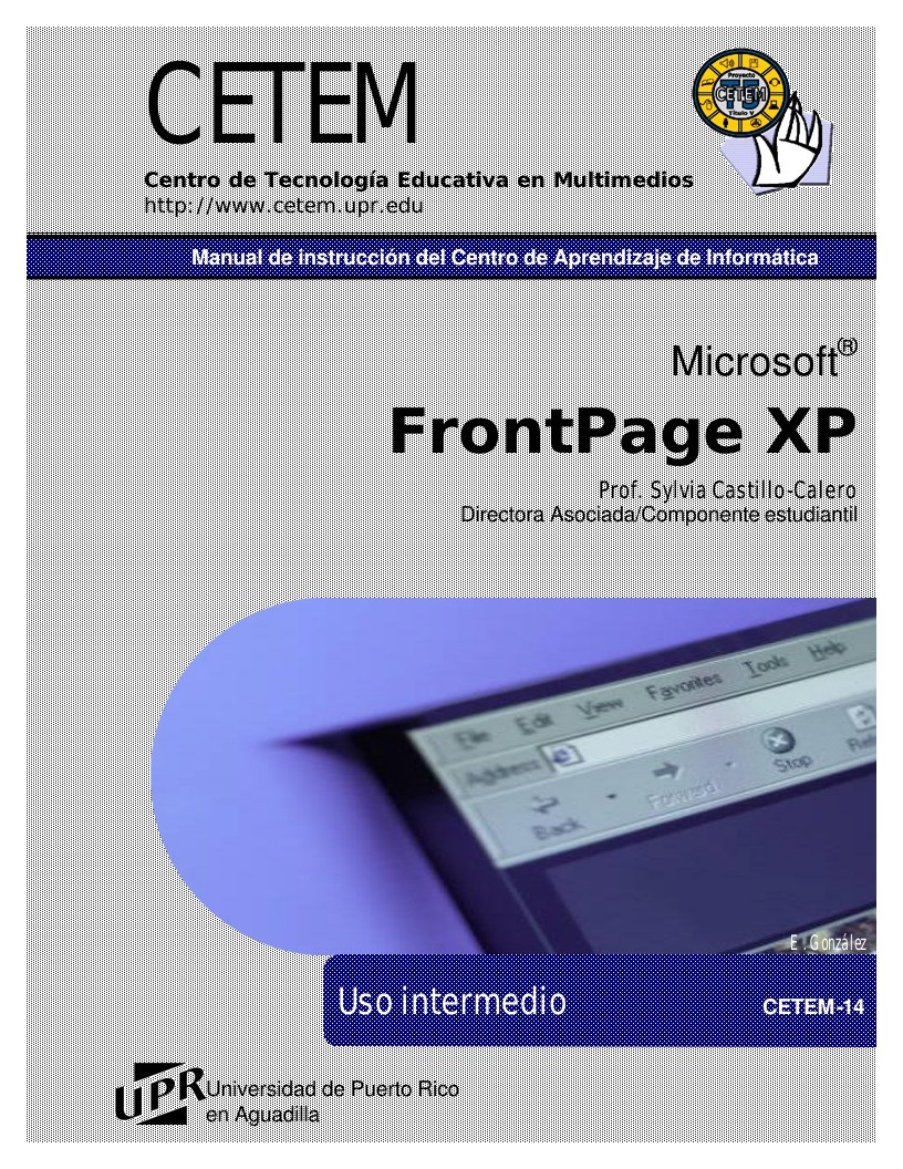 Imágen de pdf FrontPage XP Uso intermedio