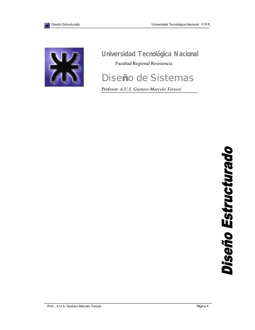 Imágen de pdf Diseño de Sistemas - Diseño Estructurado