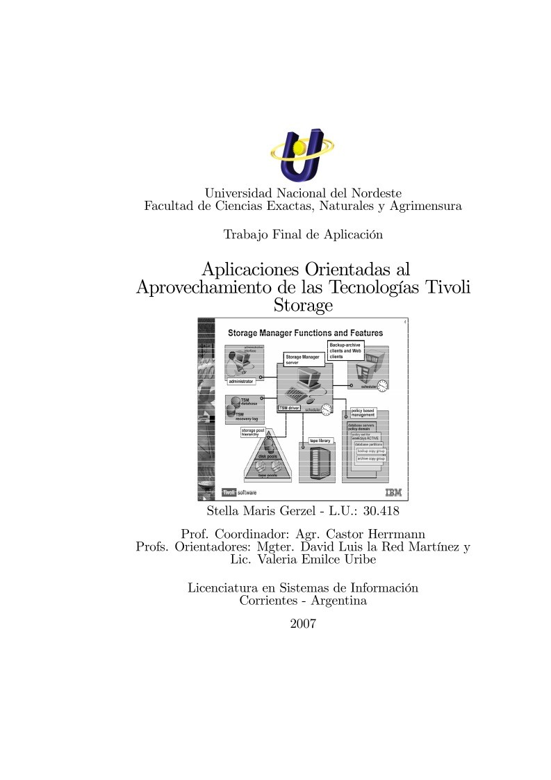 Imágen de pdf Aplicaciones Orientadas al Aprovechamiento de las Tecnologías Tivoli Storage