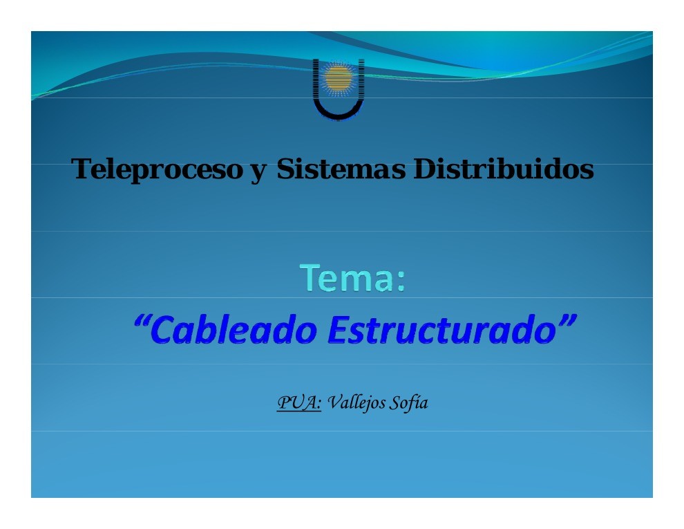 Imágen de pdf Cableado Estructurado