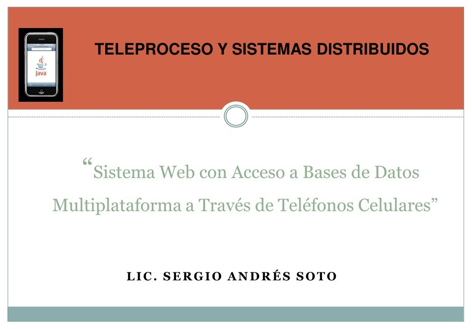 Imágen de pdf Sistema Web con Acceso a Bases de Datos Multiplataforma a Través de Teléfonos Celulares