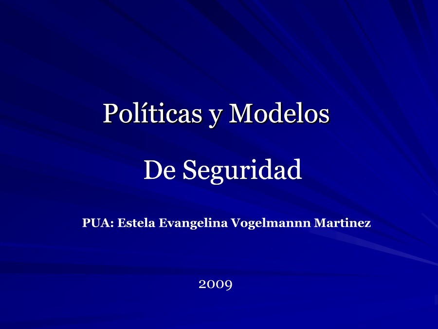 Imágen de pdf Políticas y Modelos de Seguridad