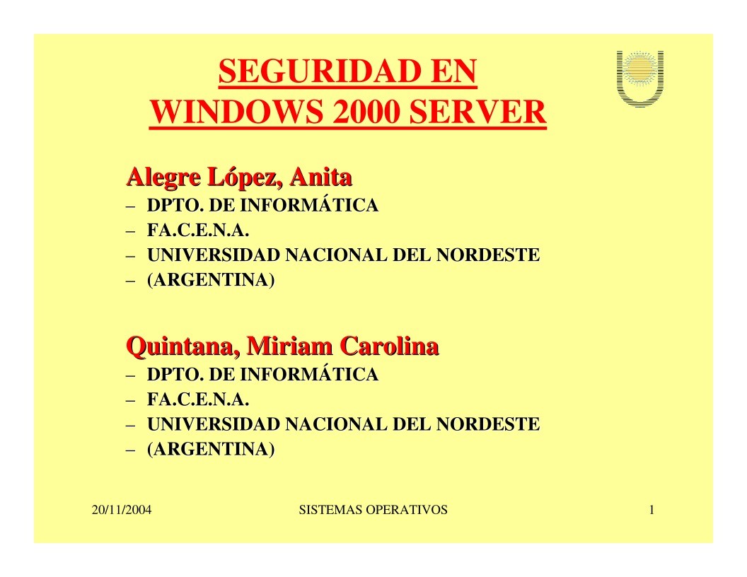 Imágen de pdf Seguridad en Windows 2000 Server