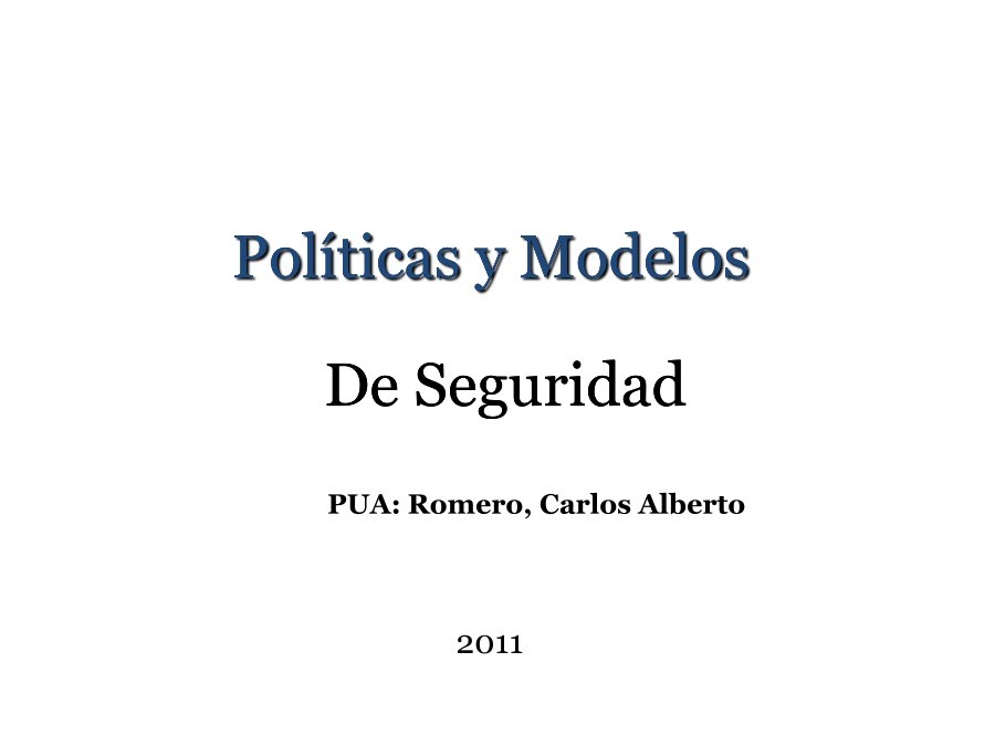 Imágen de pdf Políticas y Modelos de Seguridad