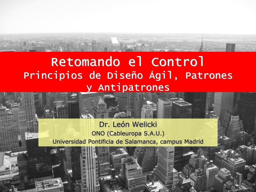 Imágen de pdf Retomando el Control Principios de Diseño Ágil, Patrones y Antipatrones