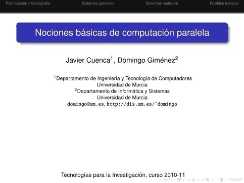 Imágen de pdf Nociones básicas de computación paralela