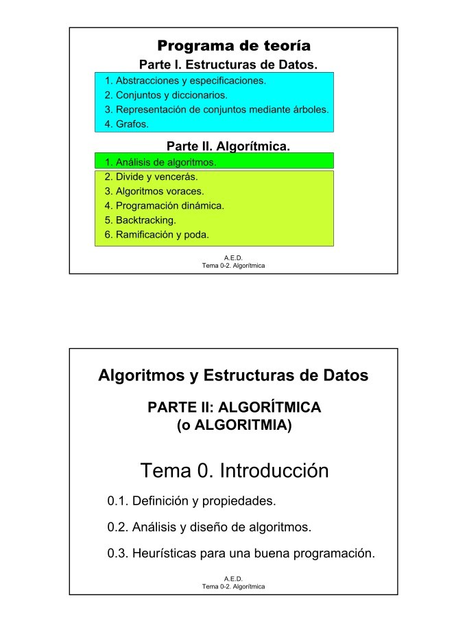 Imágen de pdf PARTE II: ALGORÍTMICA (o ALGORITMIA)