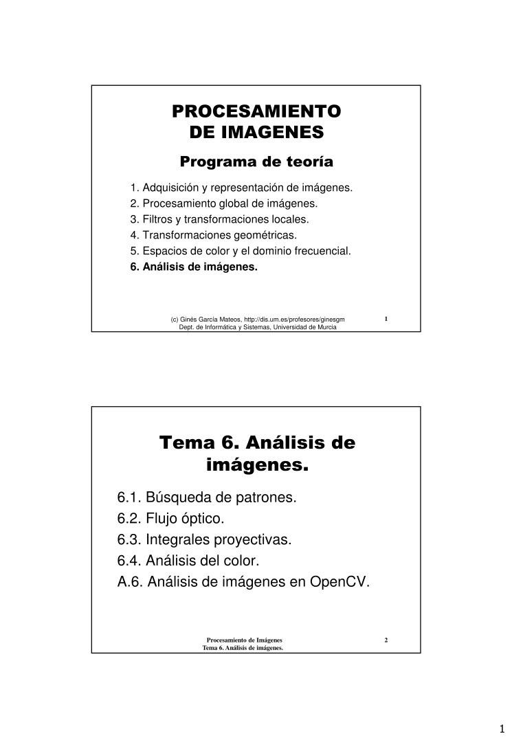 Imágen de pdf TEMA 6. Análisis de Imágenes - Procesamiento de Imagenes