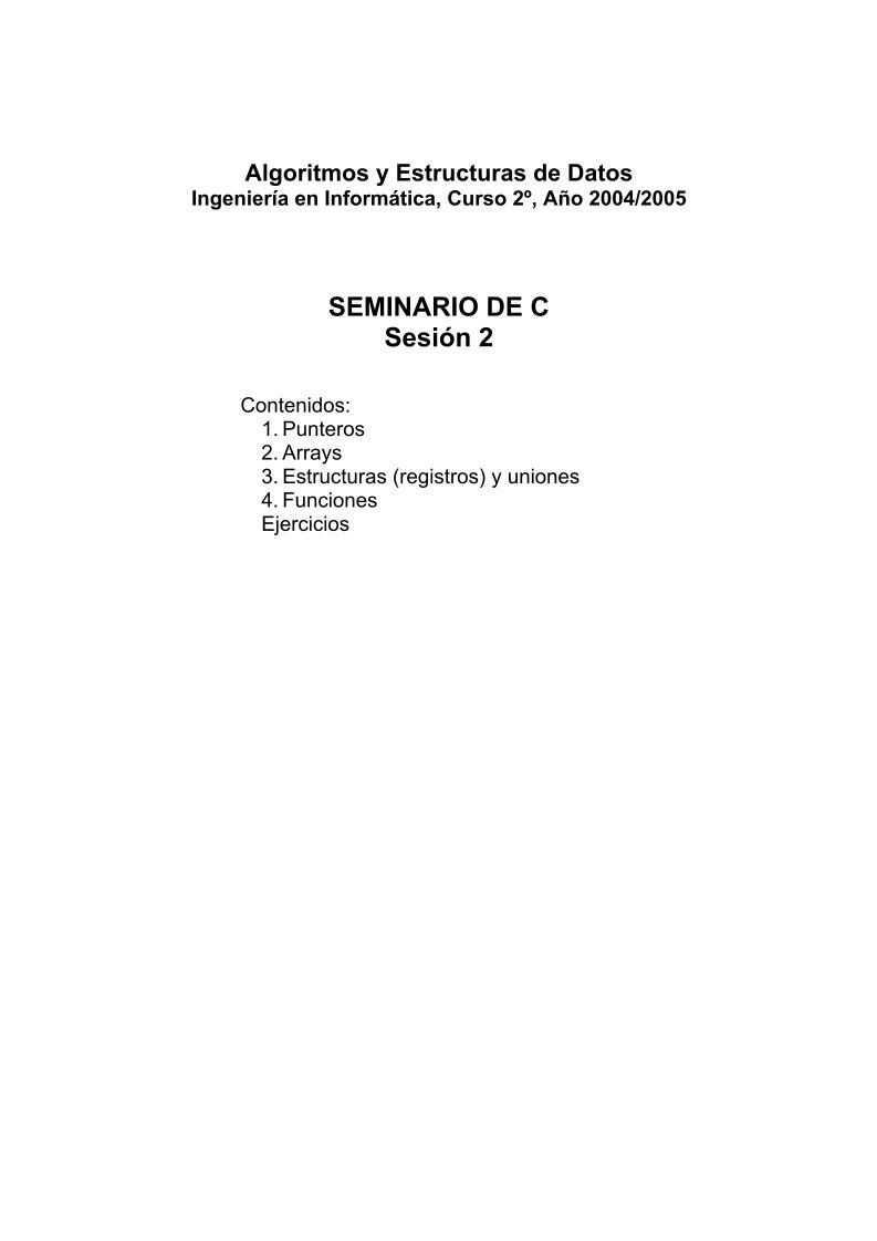 Imágen de pdf Seminario de C - Sesión 2