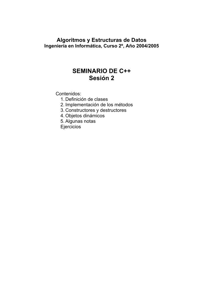 Imágen de pdf Seminario de C++ - Sesión 2