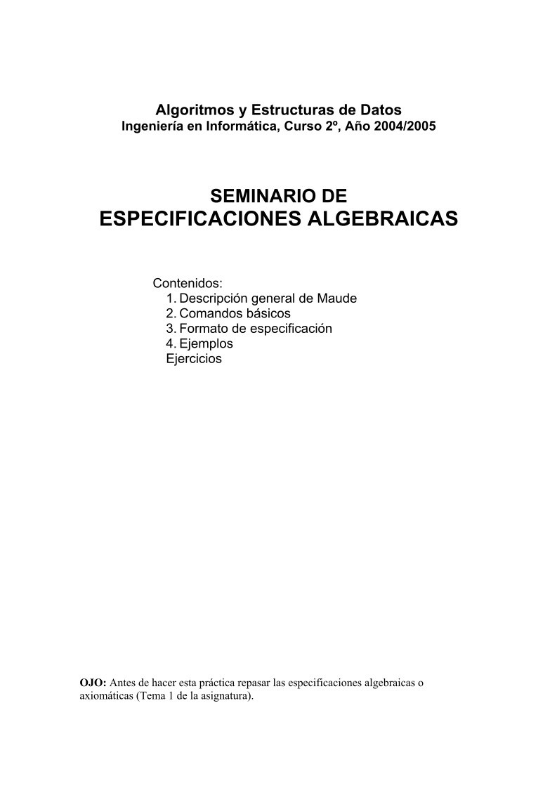 Imágen de pdf SEMINARIO DE ESPECIFICACIONES ALGEBRAICAS