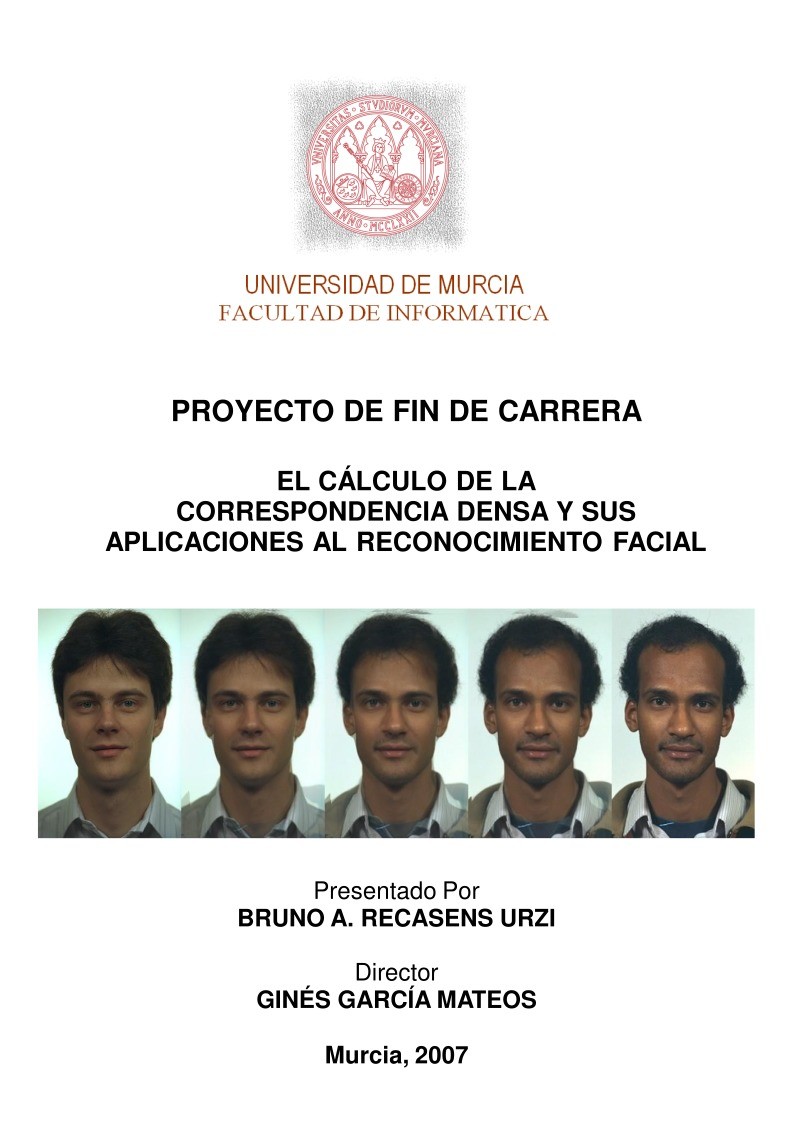 Imágen de pdf El cálculo de la correspondencia densa y sus aplicaciones al reconocimiento facial