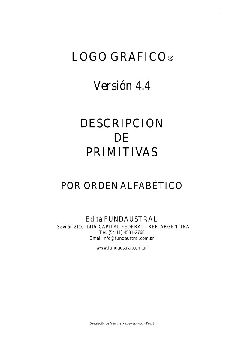 Imágen de pdf Logo Gráfico - Descripción de Primitivas