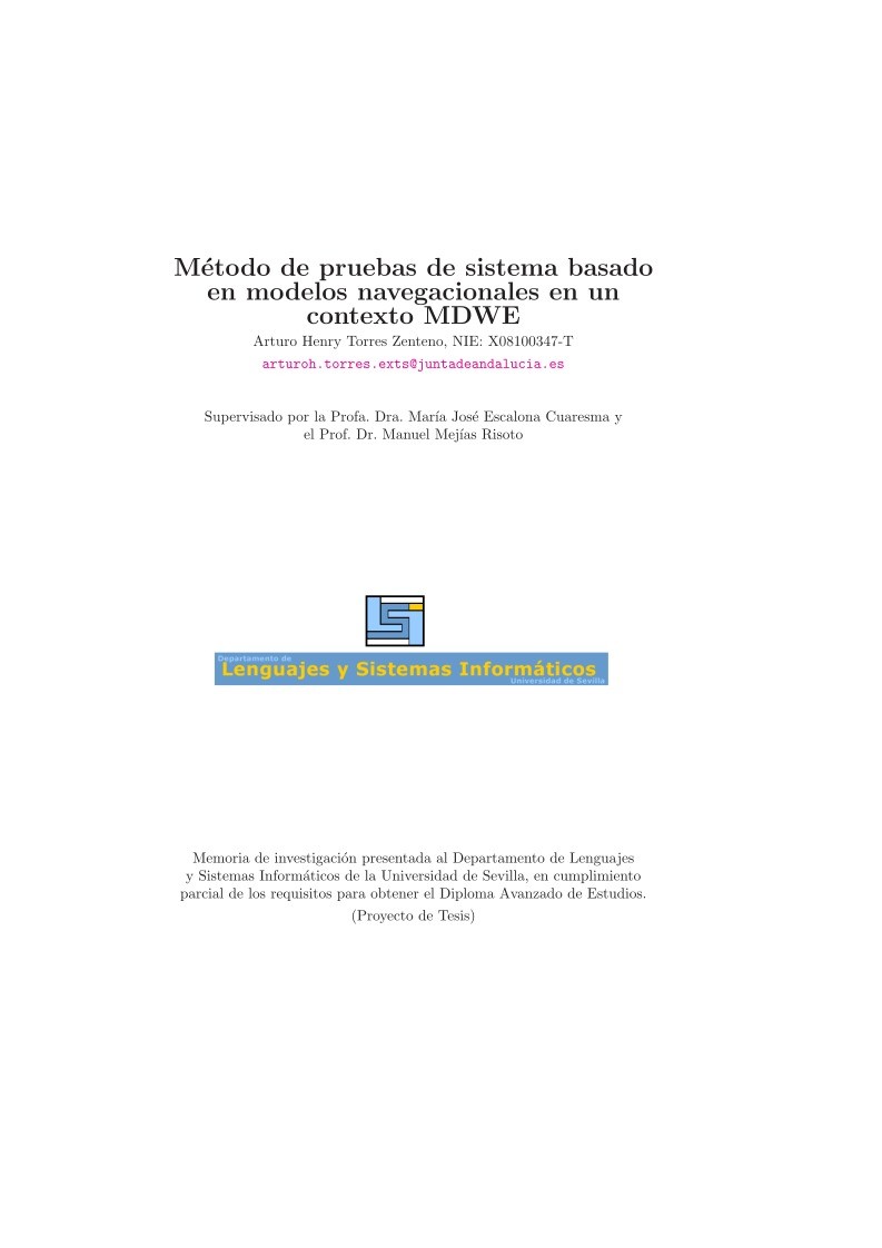 Imágen de pdf Método de pruebas de sistema basado en modelos navegacionales en un contexto MDWE