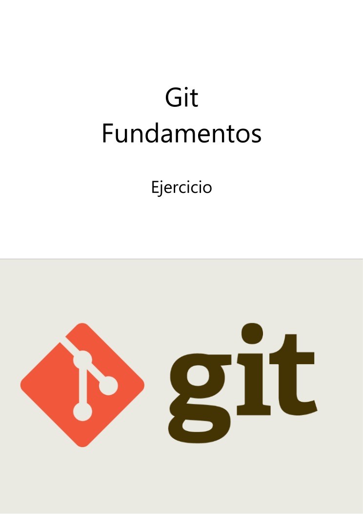 Imágen de pdf Git Fundamentos - Ejercicio