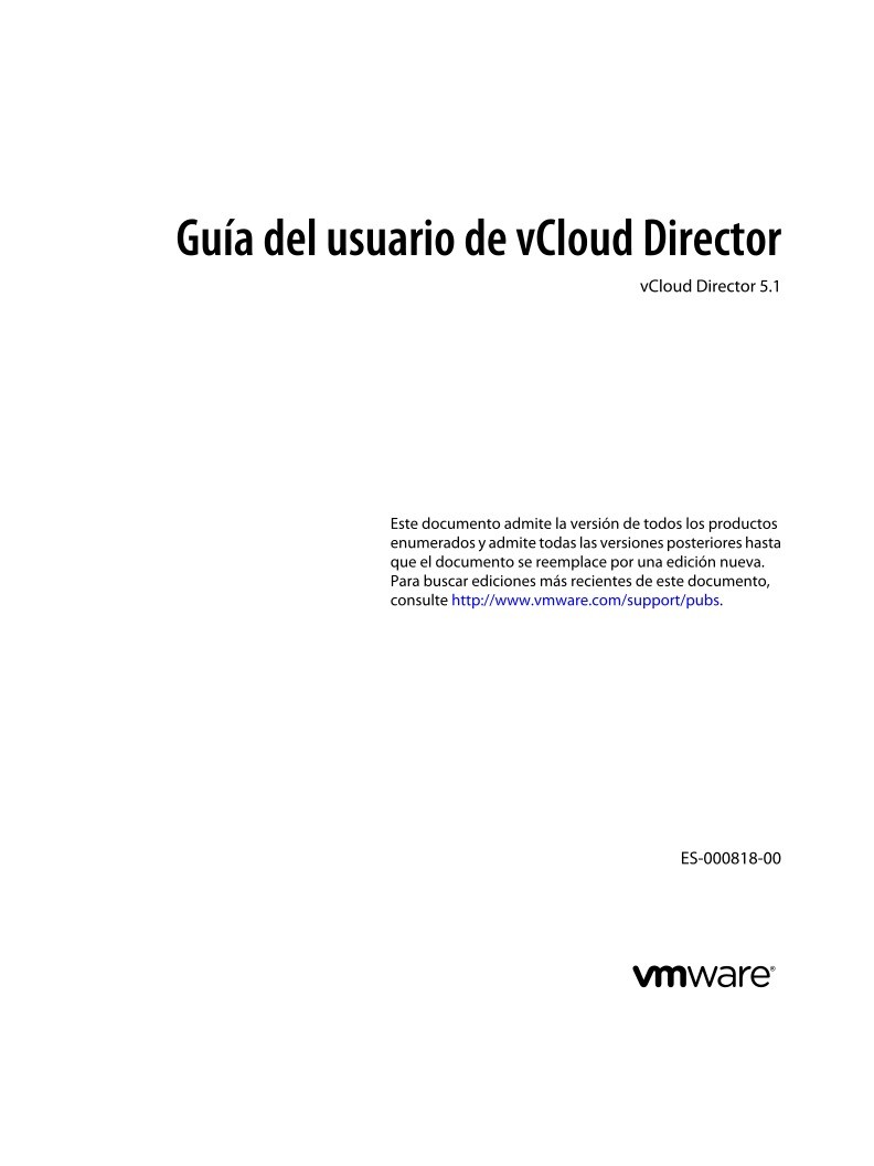 Imágen de pdf Guía del usuario de vCloud Director - vCloud Director 5.1