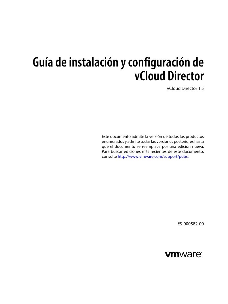 Imágen de pdf Guía de instalación y configuración de vCloud Director - vCloud Director 1.5