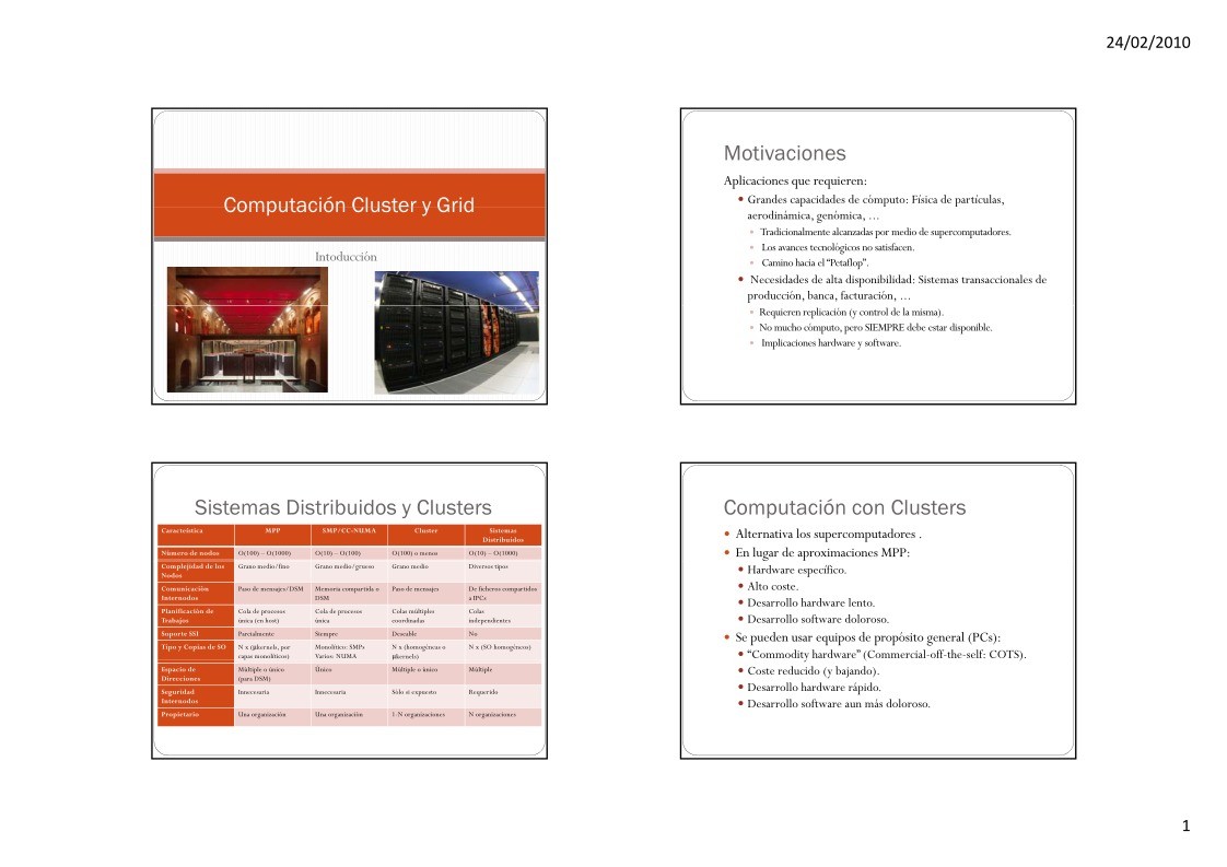 Imágen de pdf Computación Cluster y Grid