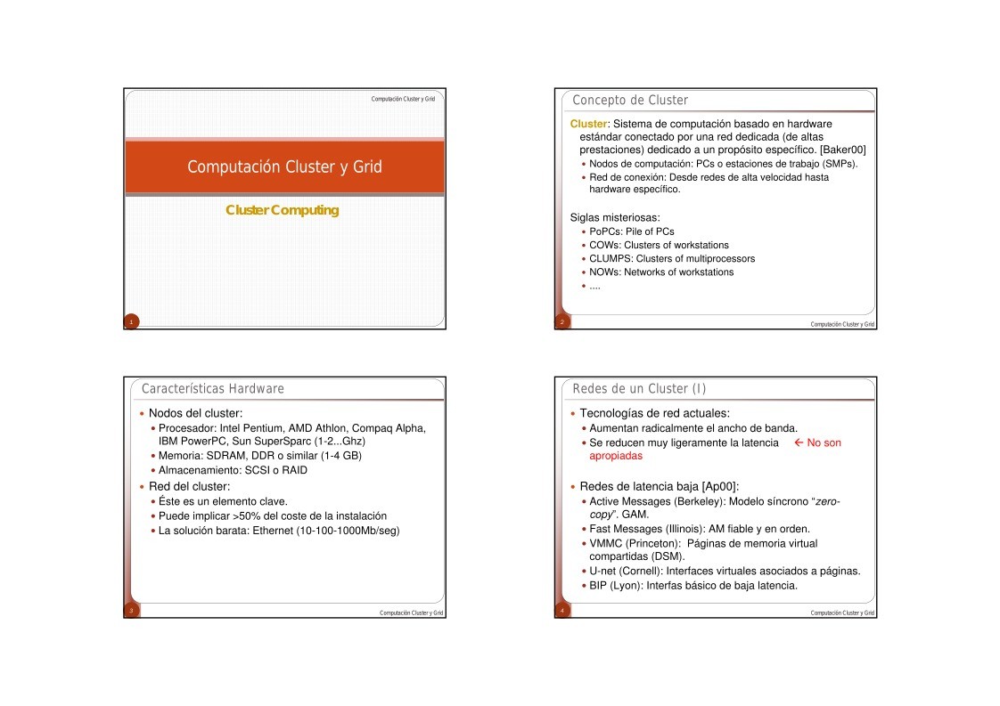 Imágen de pdf Computación Cluster y Grid