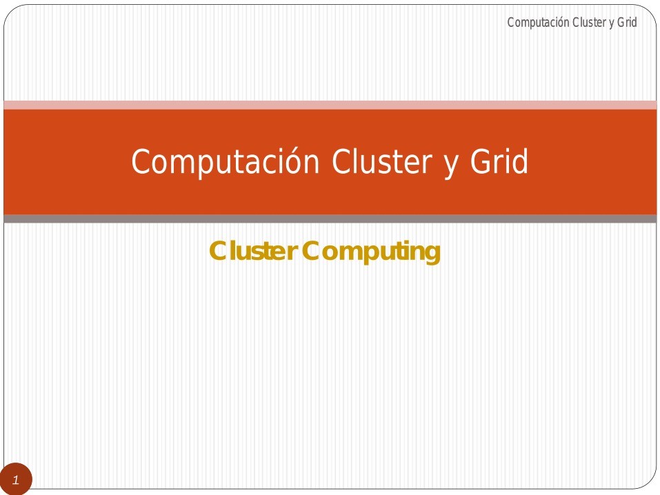 Imágen de pdf Computación Cluster y Grid