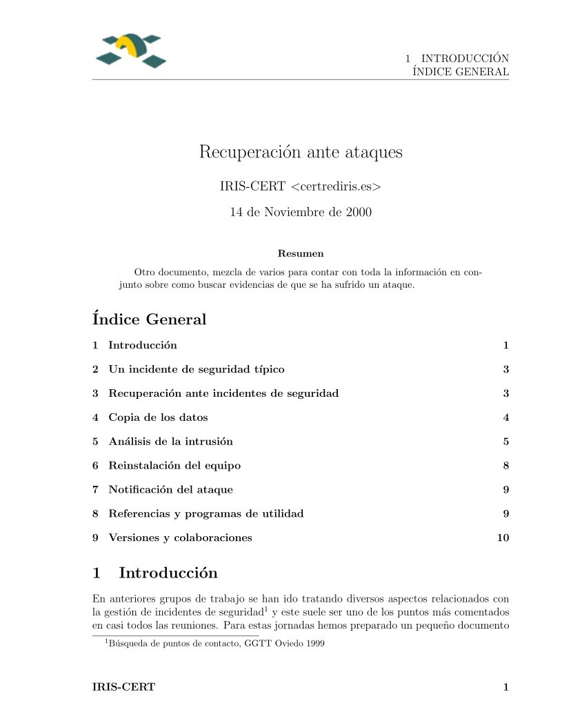 Imágen de pdf Recuperación ante ataques