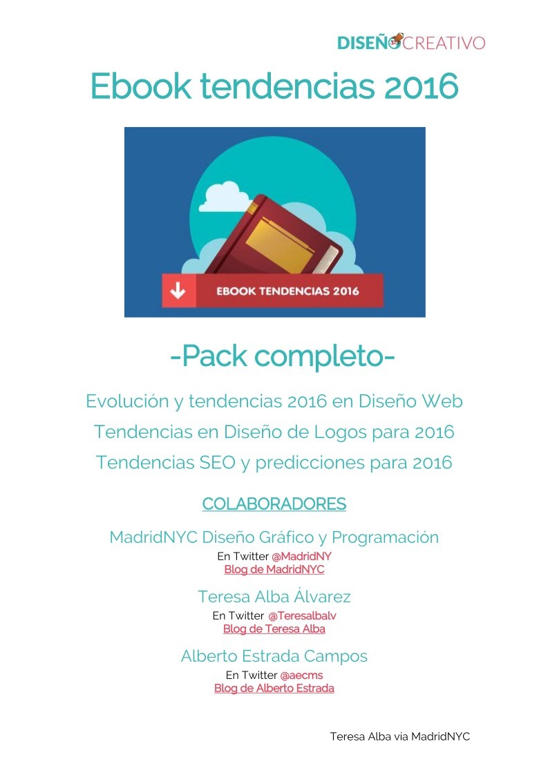 Imágen de pdf Ebook tendencias de diseño SEO 2016