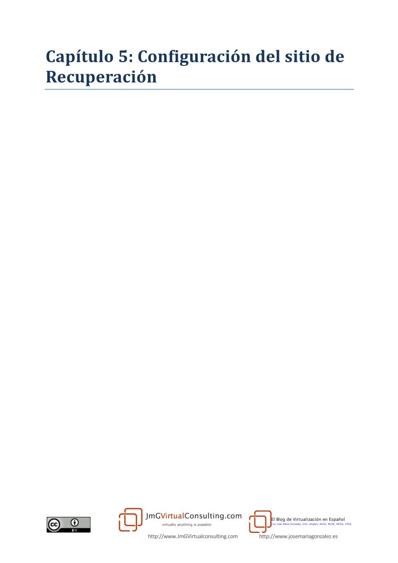Imágen de pdf VMware SRM 1.1 - Capítulo 5: Configuración del sitio de Recuperación