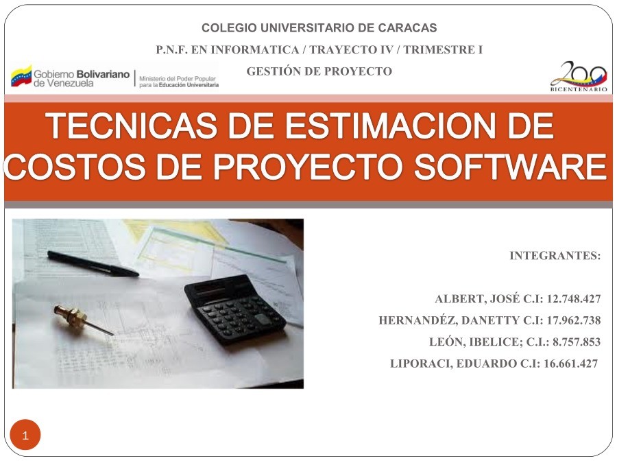 Imágen de pdf TECNICAS DE ESTIMACION DE COSTOS DE PROYECTO SOFTWARE