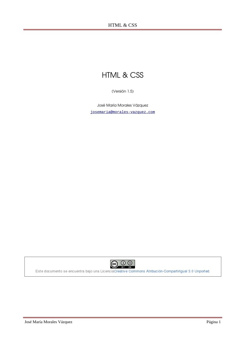 PDF de programación - HTML y CSS